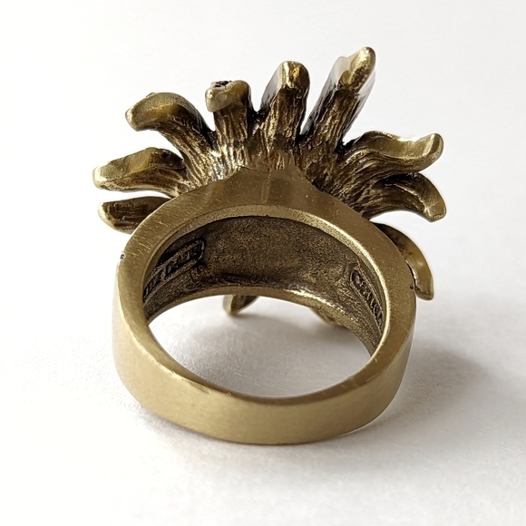 Signed HEIDI DAUS "Sublime Star" Multicolor Statement Ring Rhinestones Size 6.5 - Picture 8 of 12